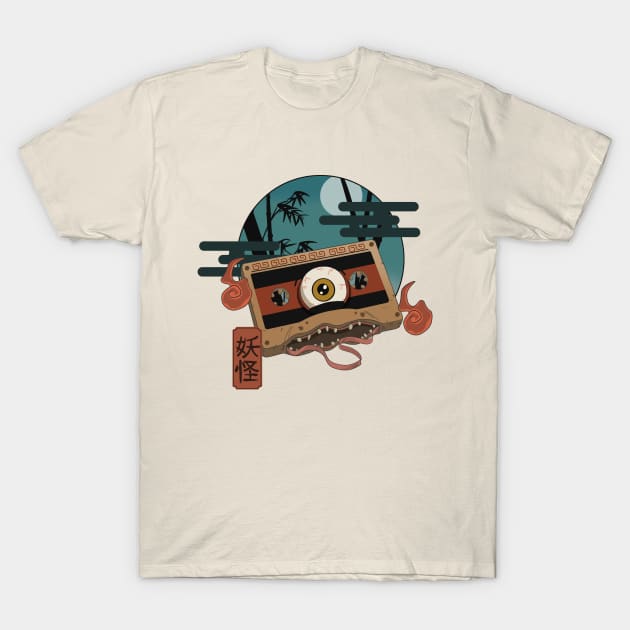 Yokai Cassette Tape T-Shirt by JulenDesign